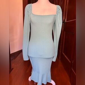 Boohoo Blue Bodycon Dress